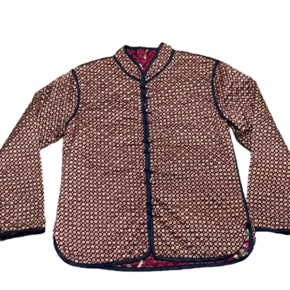 “SACRED Threads” Reversible Quilted Jacket - Picture 5 of 6